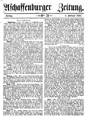 Aschaffenburger Zeitung Freitag 6. Februar 1863