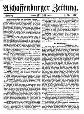 Aschaffenburger Zeitung Sonntag 3. Mai 1863