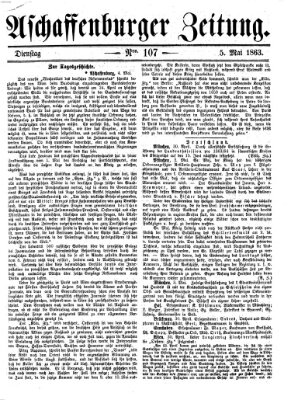 Aschaffenburger Zeitung Dienstag 5. Mai 1863
