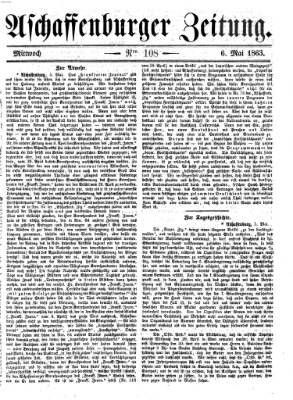 Aschaffenburger Zeitung Mittwoch 6. Mai 1863