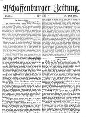 Aschaffenburger Zeitung Dienstag 26. Mai 1863