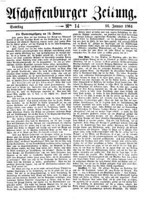 Aschaffenburger Zeitung Samstag 16. Januar 1864