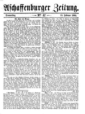 Aschaffenburger Zeitung Donnerstag 18. Februar 1864
