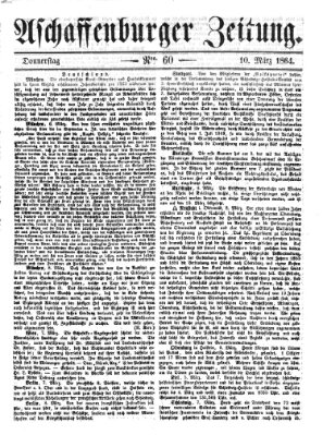 Aschaffenburger Zeitung Donnerstag 10. März 1864