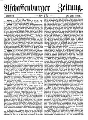 Aschaffenburger Zeitung Mittwoch 20. Juli 1864