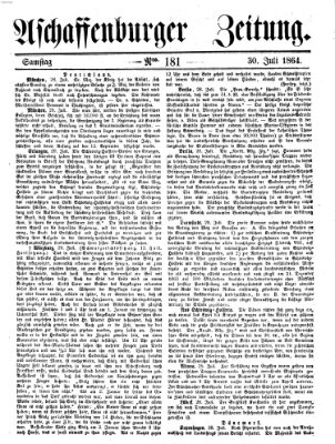 Aschaffenburger Zeitung Samstag 30. Juli 1864