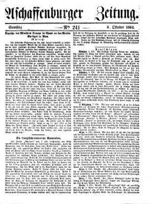 Aschaffenburger Zeitung Samstag 8. Oktober 1864