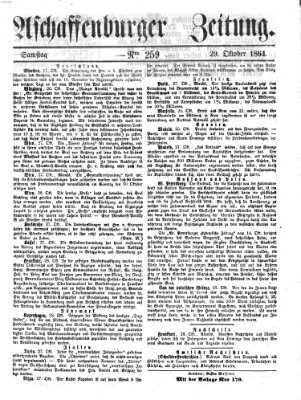 Aschaffenburger Zeitung Samstag 29. Oktober 1864