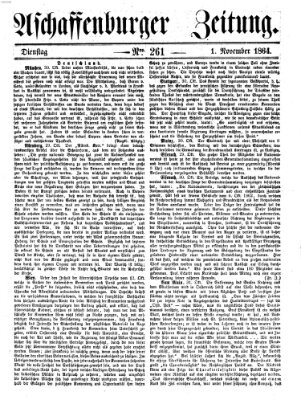 Aschaffenburger Zeitung Dienstag 1. November 1864