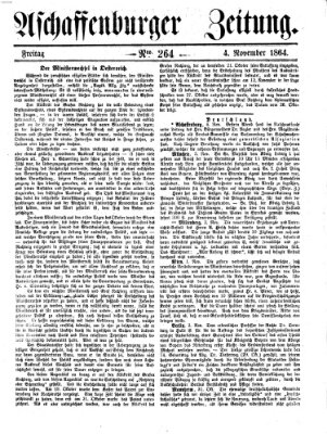Aschaffenburger Zeitung Freitag 4. November 1864
