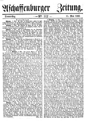 Aschaffenburger Zeitung Donnerstag 11. Mai 1865