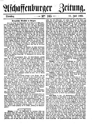 Aschaffenburger Zeitung Dienstag 11. Juli 1865