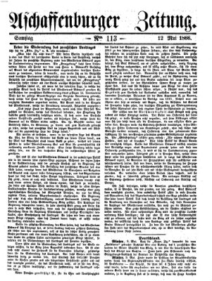 Aschaffenburger Zeitung Samstag 12. Mai 1866