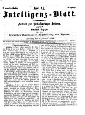 Aschaffenburger Zeitung Dienstag 6. Februar 1866