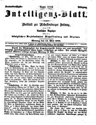 Aschaffenburger Zeitung Montag 14. Mai 1866