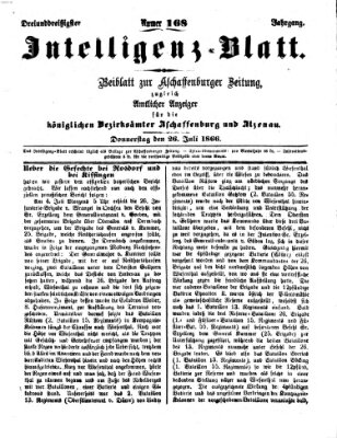 Aschaffenburger Zeitung Donnerstag 26. Juli 1866