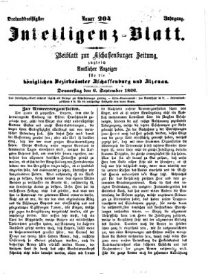 Aschaffenburger Zeitung Donnerstag 6. September 1866