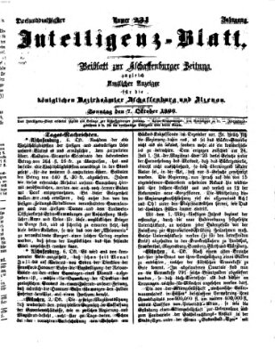 Aschaffenburger Zeitung Sonntag 7. Oktober 1866