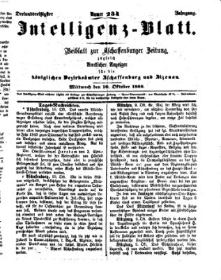 Aschaffenburger Zeitung Mittwoch 10. Oktober 1866