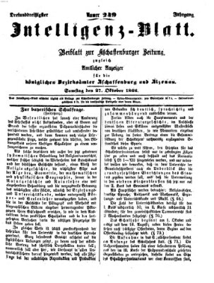 Aschaffenburger Zeitung Samstag 27. Oktober 1866
