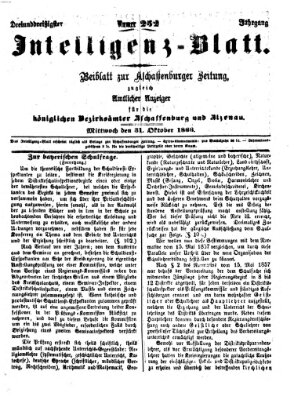Aschaffenburger Zeitung Mittwoch 31. Oktober 1866