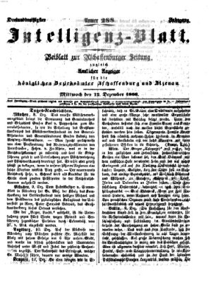 Aschaffenburger Zeitung Mittwoch 12. Dezember 1866