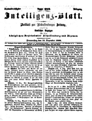 Aschaffenburger Zeitung Donnerstag 13. Dezember 1866