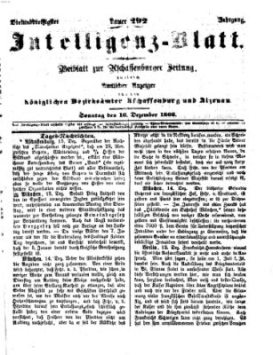 Aschaffenburger Zeitung Sonntag 16. Dezember 1866