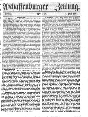 Aschaffenburger Zeitung Montag 6. Mai 1867