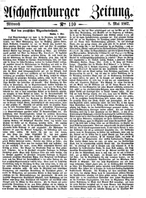 Aschaffenburger Zeitung Mittwoch 8. Mai 1867