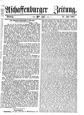 Aschaffenburger Zeitung Montag 15. Juli 1867