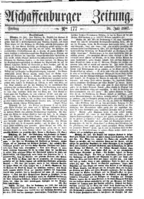 Aschaffenburger Zeitung Freitag 26. Juli 1867