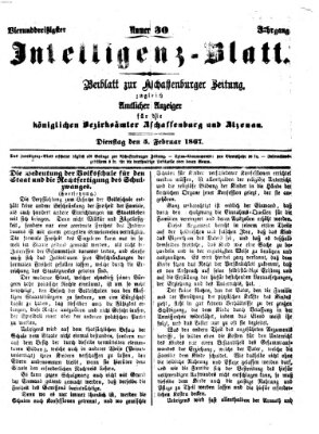 Aschaffenburger Zeitung Dienstag 5. Februar 1867