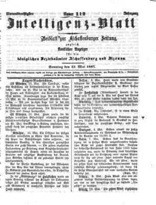 Aschaffenburger Zeitung Sonntag 12. Mai 1867