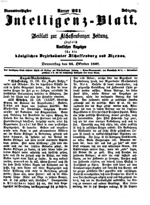 Aschaffenburger Zeitung Donnerstag 24. Oktober 1867
