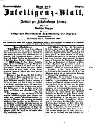Aschaffenburger Zeitung Mittwoch 6. November 1867