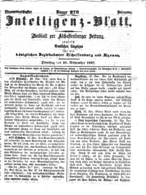 Aschaffenburger Zeitung Dienstag 26. November 1867