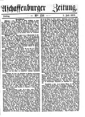 Aschaffenburger Zeitung Freitag 3. Juli 1868