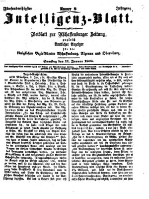 Aschaffenburger Zeitung Samstag 11. Januar 1868