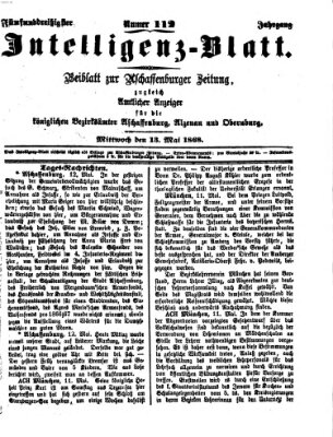 Aschaffenburger Zeitung Mittwoch 13. Mai 1868