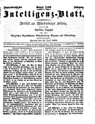 Aschaffenburger Zeitung Freitag 10. Juli 1868
