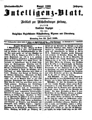 Aschaffenburger Zeitung Sonntag 12. Juli 1868