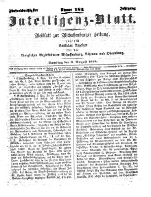 Aschaffenburger Zeitung Samstag 8. August 1868