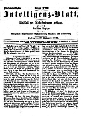 Aschaffenburger Zeitung Freitag 27. November 1868