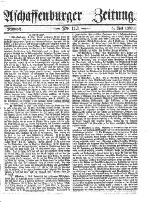 Aschaffenburger Zeitung Mittwoch 5. Mai 1869
