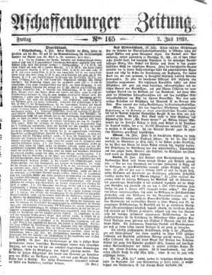 Aschaffenburger Zeitung Freitag 2. Juli 1869