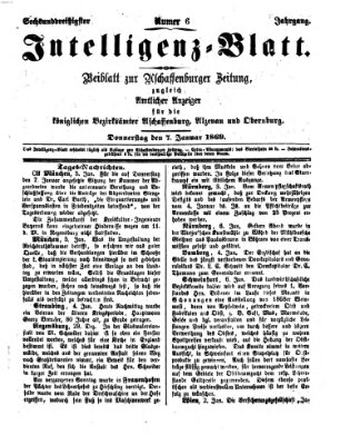 Aschaffenburger Zeitung Donnerstag 7. Januar 1869