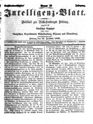 Aschaffenburger Zeitung Freitag 15. Januar 1869