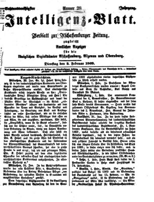 Aschaffenburger Zeitung Dienstag 2. Februar 1869