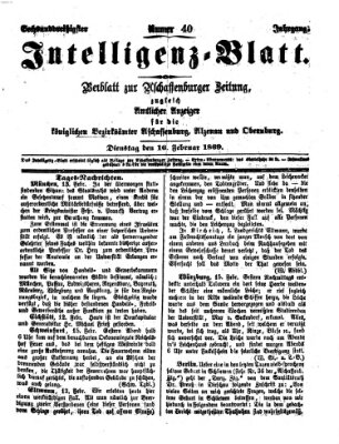 Aschaffenburger Zeitung Dienstag 16. Februar 1869